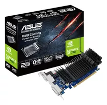 Placa De Video Asus Geforce Gt 730 Perfil Bajo Gddr5 De 2 Gb