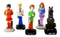 Turma Completa Salsicha E Scooby-doo 5 Bonecos Em Resina