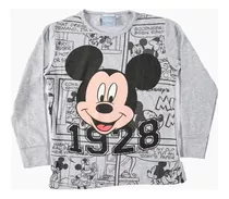 Remera Niños Manga Larga Mickey Mouse Licencia Of Disney® 