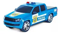 Carro Carrinho Picape Pickup Força E Ação Policia Poliplac