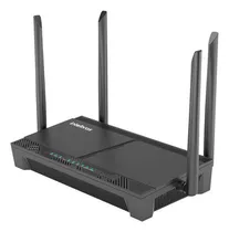 Modem Óptico Pon Lan 4portas Wifi 6 Wifiber Ax 1800-intebras Cor Preto