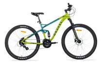 Mountain Bike Mtb Doble Suspensión Gravel Fuji R29 24v Color Azul/verde