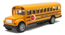 Carrinho Miniatura Ônibus Escolar Americano Decoração