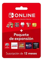 Nintendo Online  + Expancion 12 Meses Oferta 35$ De Contado