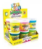 Slime Kimeleka Glitter 180g Sort.cx.c/12 - Acrilex