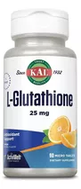 Kal | L-glutathione | 25mg | 90 Tablets | Orange