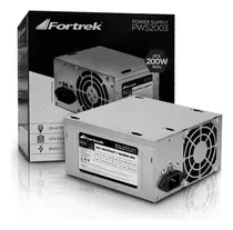 Fonte Atx 200w Reais 20+4p Pws-2003 Fortrek