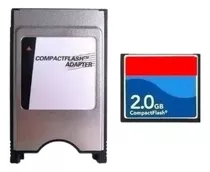 Kit 1 Adaptador Pcmcia Compact Flash Cf + 1 Cartão 2gb