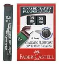 Pack Minas Portaminas 0.5mm Hb Faber X12 Uni X 12 Tubos