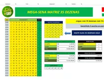 Planilha Mega Sena 35 Dezenas 