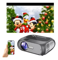 Projetor T7 Espelhamento Wi-fi Hdmi 4000 Lumens 4k Full Hd Cor Cinza 110v/220v