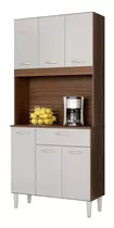 Kit Cocina 6 Puertas 0,80 M Capuchino Offwhite LG Amoblamientos