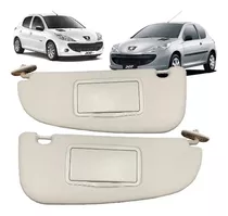 Visera Peugeot 206 2009 - 2015 Izquierda + Derecha 2mplastic