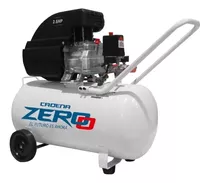 Compresor De Aire Eléctrico Portátil Cadena Zero Zeco50k Monofásico 50l 2.5hp 220v Blanco