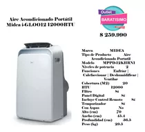 Aire Acondicionado Portátil Midea I-gloo12 12000btu