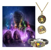 Anillo Collar Pulseras Gemas Infinito Thanos Infinity War