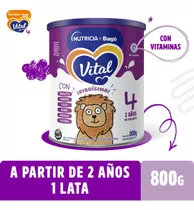 Leche En Polvo Vital 4 Lata Nutricia Bago X 800 Gr