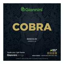 Set 8 Cuerdas Mandolina Giannini Cobra Light T. Bronze 80/20