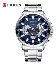 Reloj Pulsera Curren Krec951903, Para Hombre, Con Correa De Acero Inoxidable Color Plateado