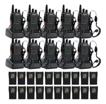 Kit X10 Handy Baofeng Bf-888s 16 Ch 5w Uhf Manos Libres