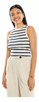 Playera Crop Rib C&a De Mujer