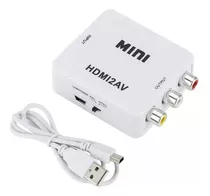 Mini Adaptador Conversor De Hdmi Para Video Composto Rca 2av