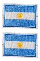 Aplique Bandera Argentina Parche Bordado Termoadhesivo Arg