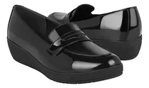 Mocasines Dama Stylo 516 Charol Negro