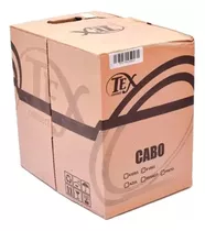 Cabo Utp P/ Cftv Cat5e 8 Vias Tex Connect-caixa 305 Metros Cor Preto