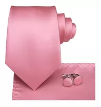 B3143 Seda | Corbata Pañuelo Mancuernillas | Palo De Rosa