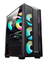 Case Gamer Altek Starker Atx 4 Ventiladores  Led Rgb