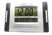 Reloj Digital De Pared Buro Alarma Fechador Temperatura Numeros Gigantes 3809