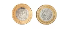 Moneda Doble Águila De 20 Pesos  700 Años  Escasa