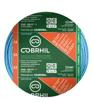 Cable Unipolar Cobrhil 1x2.5mm² Celeste X 100m En Rollo