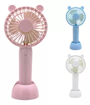 Mini Ventilador De Mão Portátil Para Secar Cílios Maquiagem Cor Da Estrutura Rosa Diâmetro 9 Cm