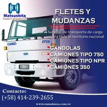 Mudanza Viajes Transporte De Encomiendas A  Nivel Nacional