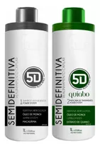 Semi Definitiva 5d Quiabo Alisa Afro Liso Exclusive 2x1000ml