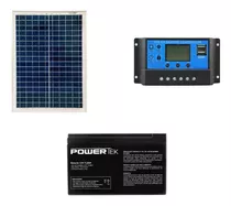 Painel Modulo Solar  20w +bateria+controlador 10a