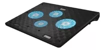 Suporte Para Notebook 17 Base Cooler Com Ventilação Led Azul