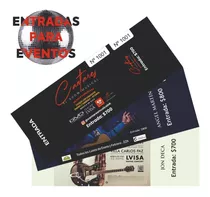 Entradas Tickets Para Eventos Full Color X 200