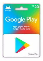 Cartão Presente Brasil Google Play R$20 Reais Envio Imediato