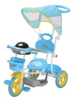 Triciclo Infantil Passeio Com Empurrador Bw003a - Azul
