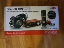  Focusrites Scarletts 2i2 Studio 2nd Gen Usb Audio Interface