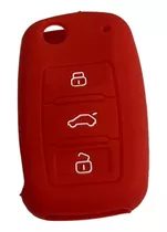 Funda Llave Silicona Vw Bora Vento Fox Trend Suran Golf Rojo