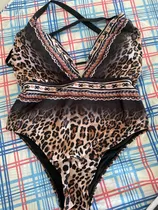 Malla Entera Animal Print Talle 2 Y 3