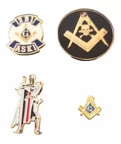 4 Insignias Masónicas Masonería Masones Pack #6