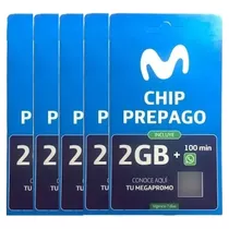 Pack 5 X Chip Movistar Prepago