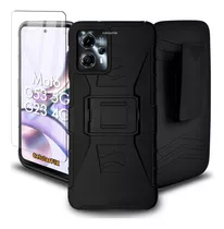 Funda Protector P/ Moto G53 5g/ G23 4g, Uso Rudo Clip C/mica