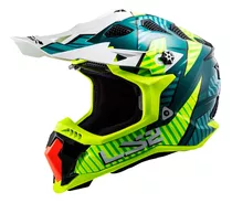 Casco Moto Cross Ls2 Mx700 Enduro Subverter Cobalto Amarillo