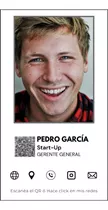 Tarjeta Digital Con Qr- Tarjeta Personal Interactiva Pedro